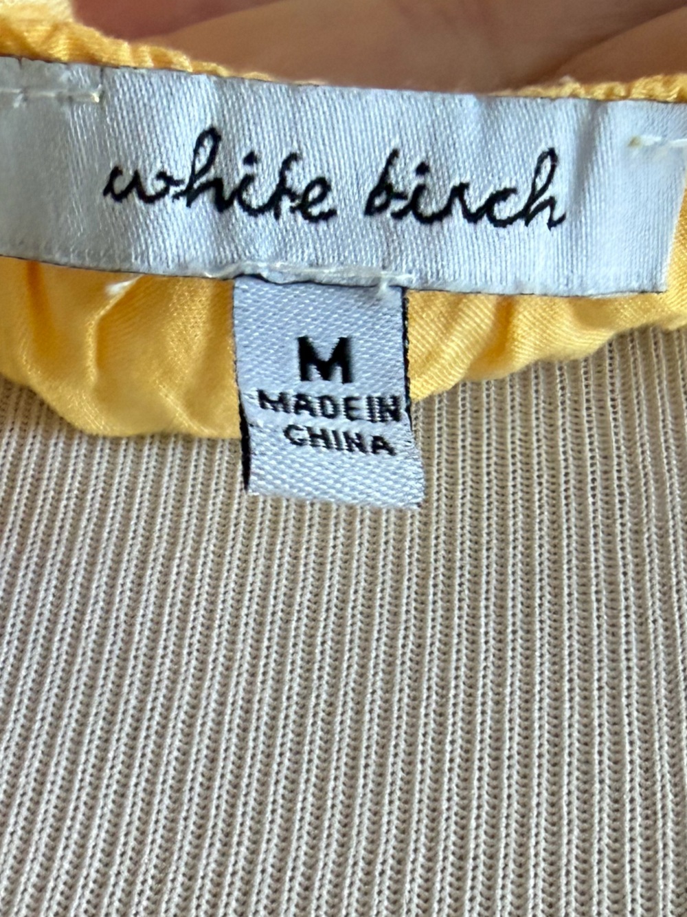 White Birch tie dye ombré Lightweight Dress. Should ties. Excellent condition. - Picture 5 of 5